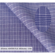 verificação azul 100% tecido de algodão verificar camisa tecido material têxtil